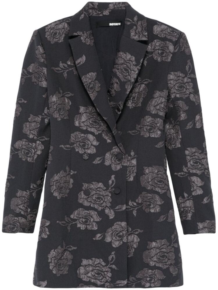 ROTATE BIRGER CHRISTENSEN 3D Flower blazer mini dress - Grey Cover