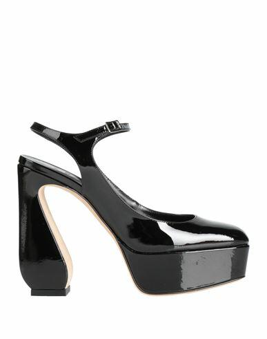 Si Rossi By Sergio Rossi Woman Pumps Black Leather Cover