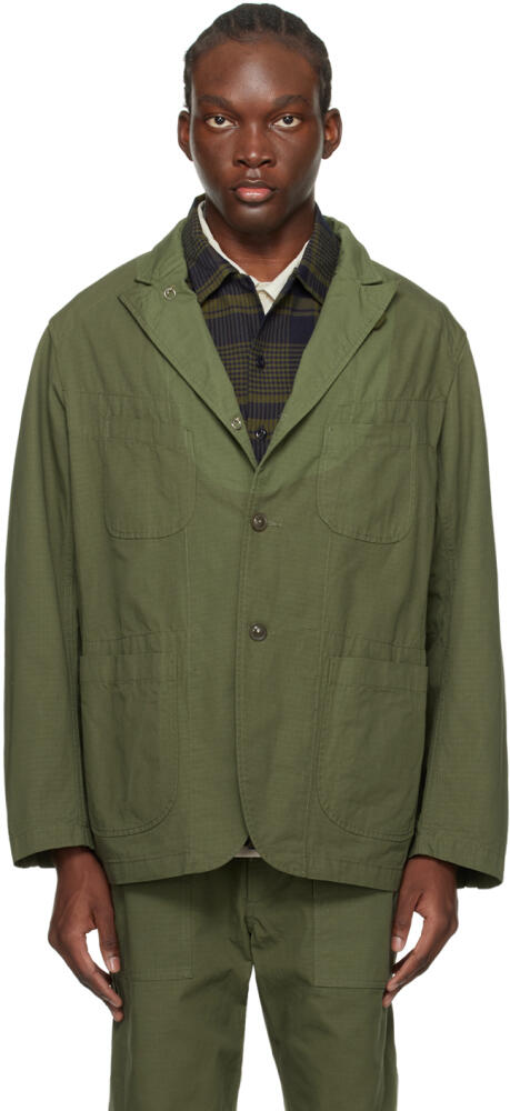 Engineered Garments Green Single-Breasted Blazer Cover