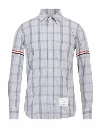 Thom Browne Man Shirt Grey Cotton Cover