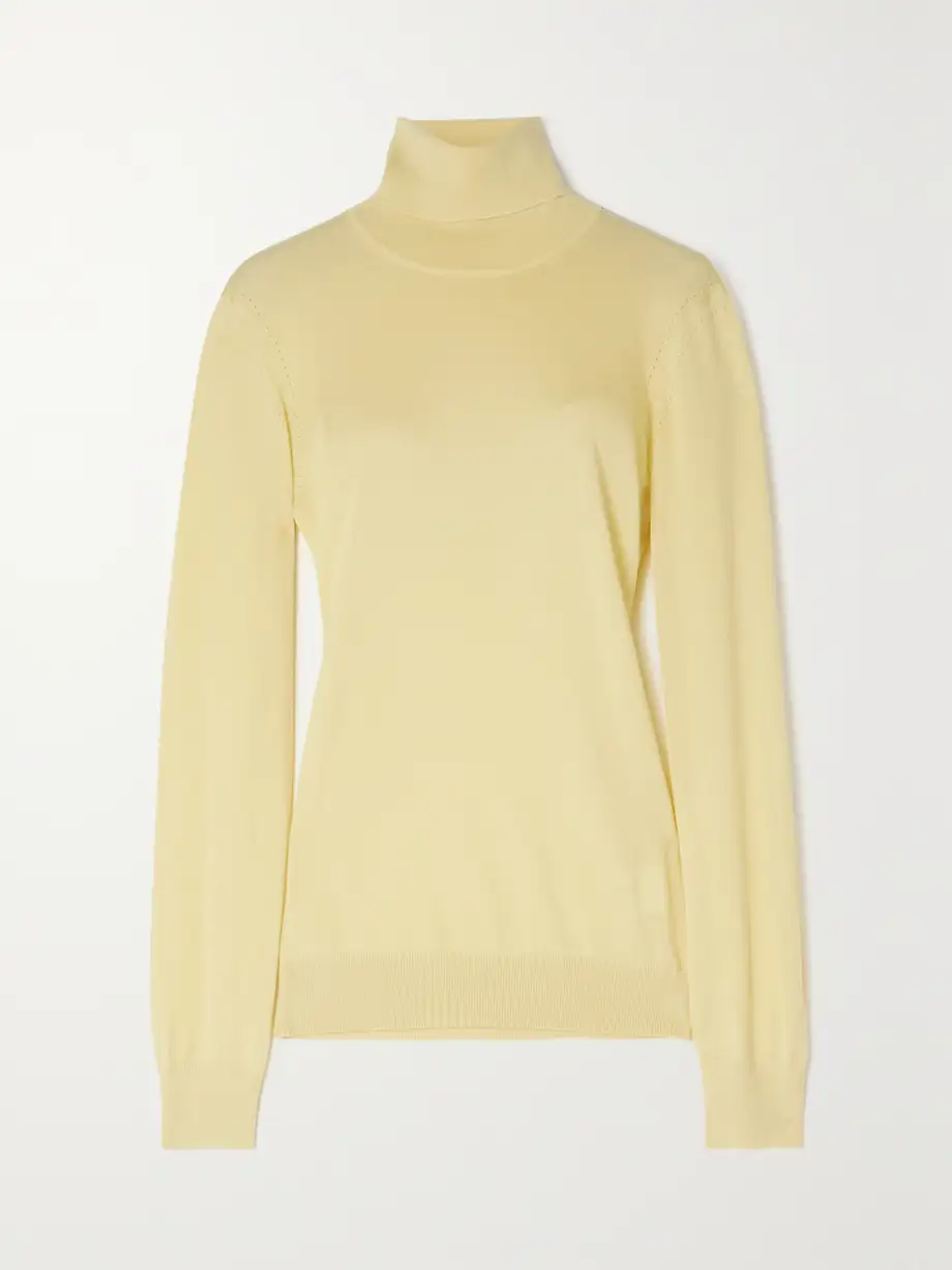 Loro Piana - Cashmere Turtleneck Sweater - Yellow Cover