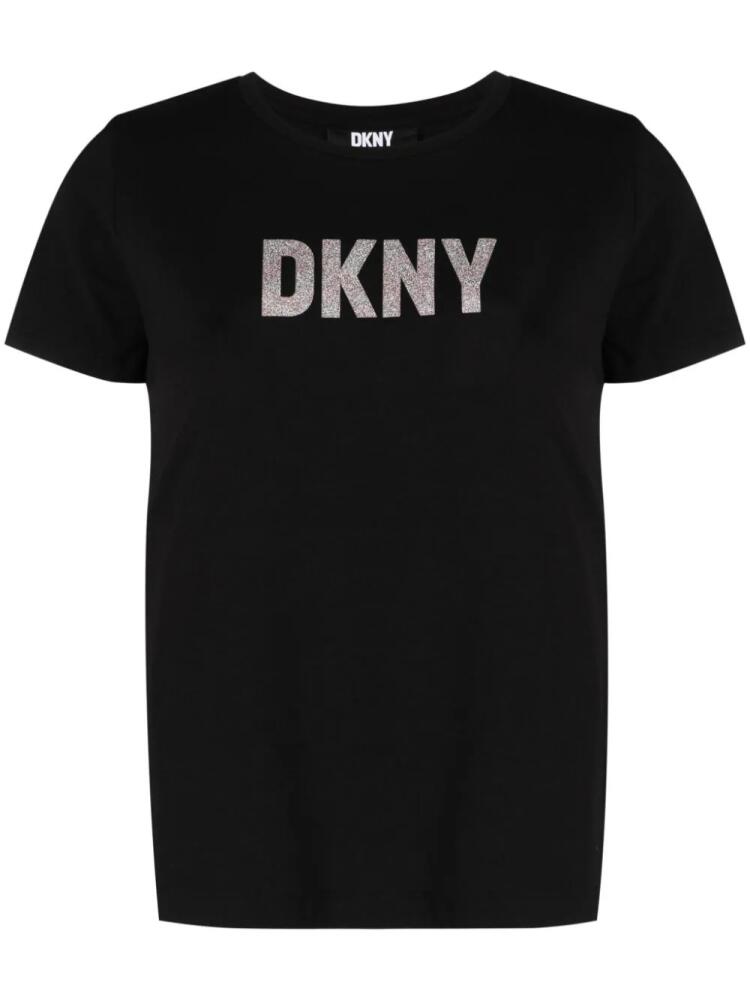 DKNY logo-stamp short-sleeve T-shirt - Black Cover