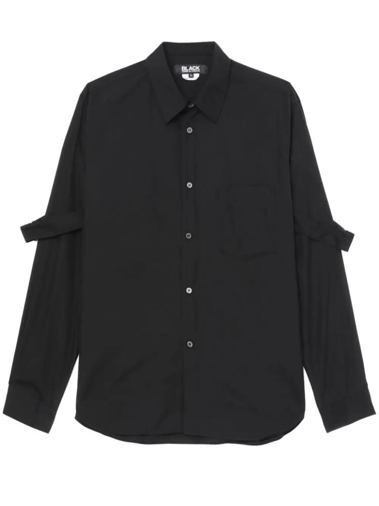 Black Comme Des Garçons buckle-detail cotton shirt Cover