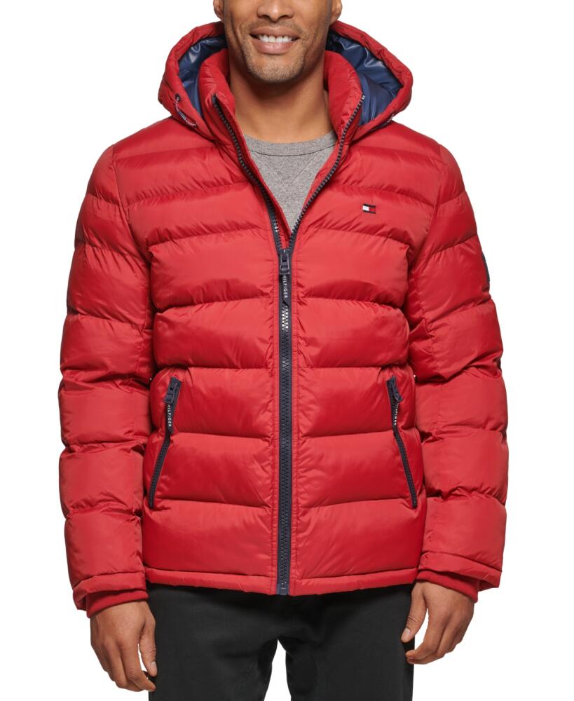 Tommy Hilfiger Men's Quilted Puffer Jacket, Created for Macy's - Red Cover