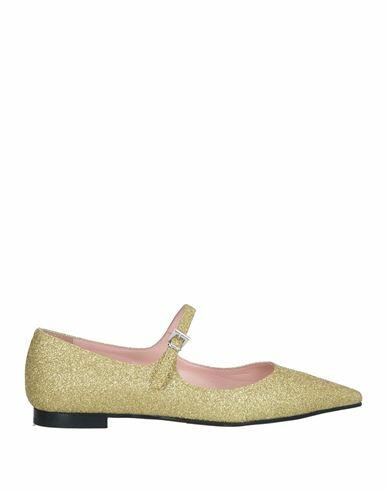 Anna F. Woman Ballet flats Gold Soft Leather Cover