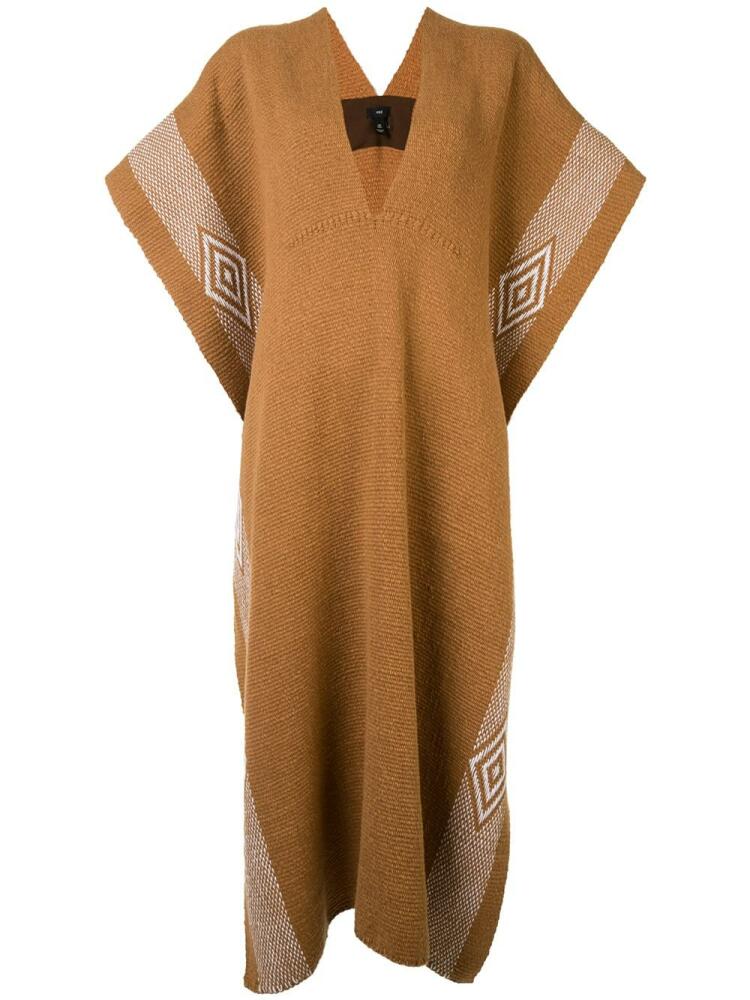 VOZ Diamante poncho - Brown Cover