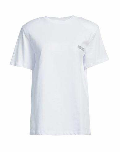 Rotate Birger Christensen Woman T-shirt White Cotton Cover