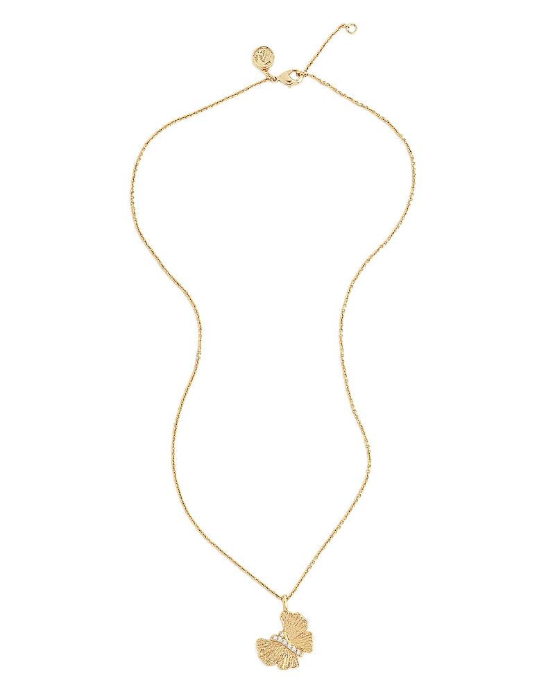 Anabel Aram Pave Butterfly Pendant Necklace in 18K Gold Plated, 16-17 Cover