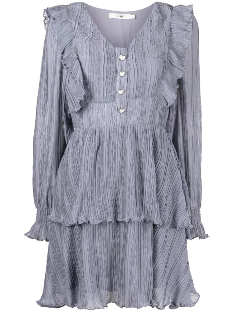 b+ab ruffled mini dress - Grey Cover