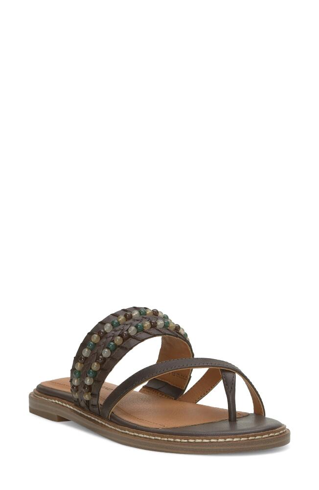 Lucky Brand Kaykey Slide Sandal in Chocolate Cover