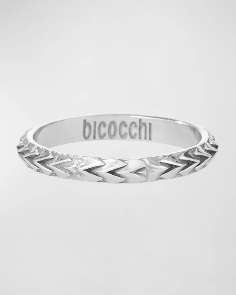 Emanuele Bicocchi Men's Silver Scales Ring Cover