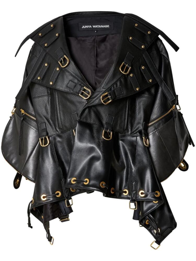 Junya Watanabe bucked faux-leather jacket - Black Cover