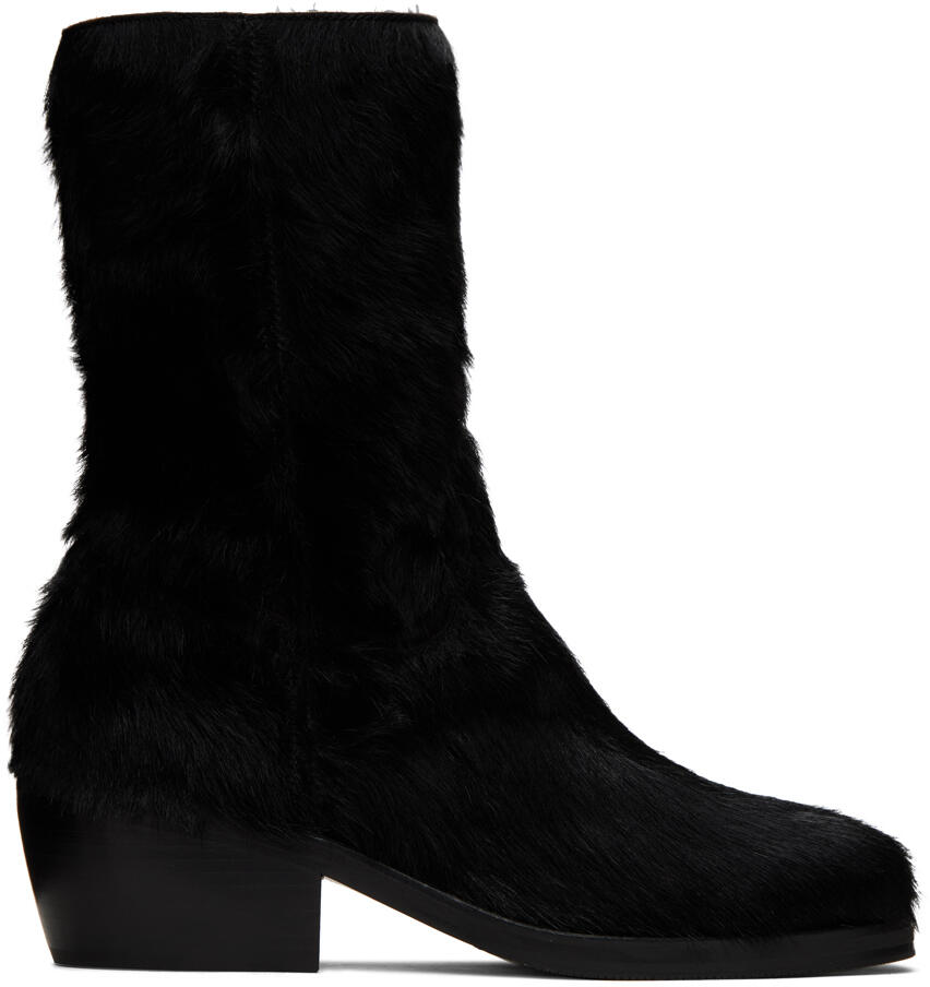 Dries Van Noten Black Square Toe Boots Cover