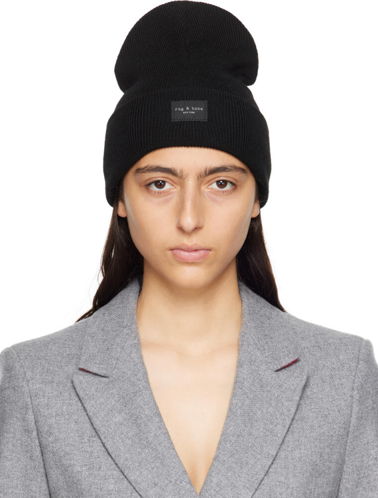 rag & bone Black Addison Beanie Cover