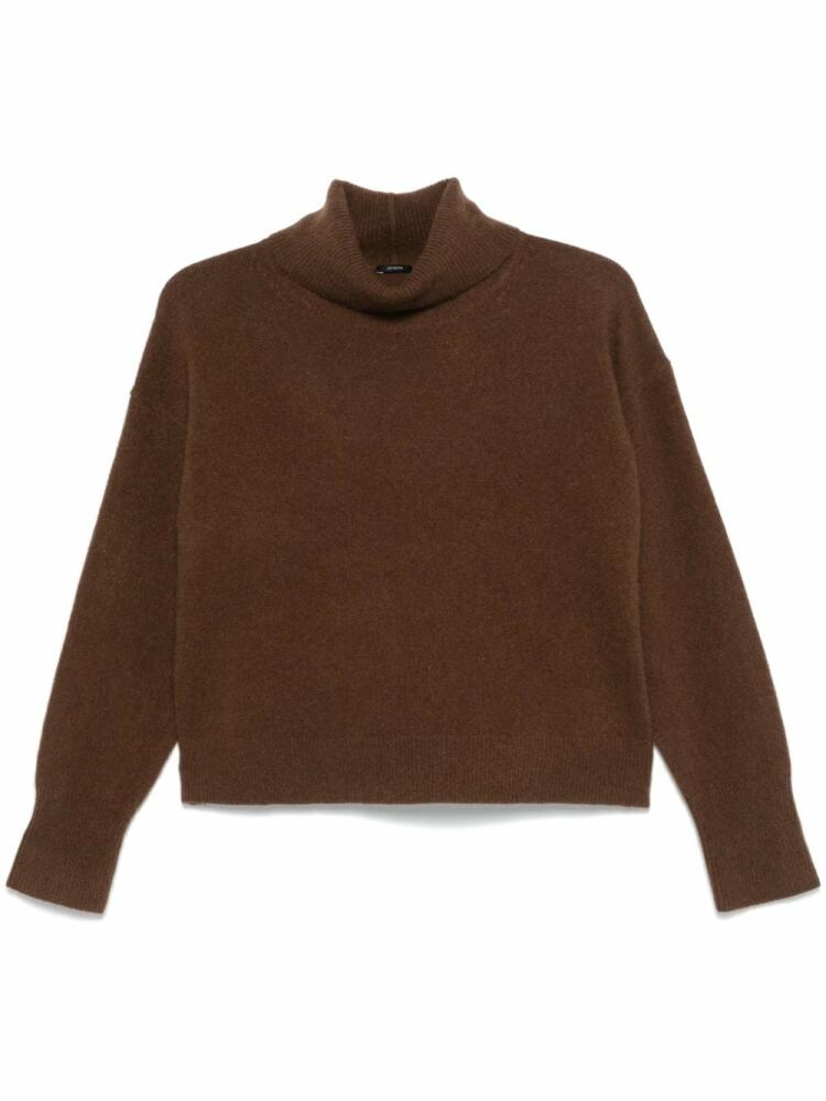 JOSEPH brushed roll-neck sweater - Brown Cover