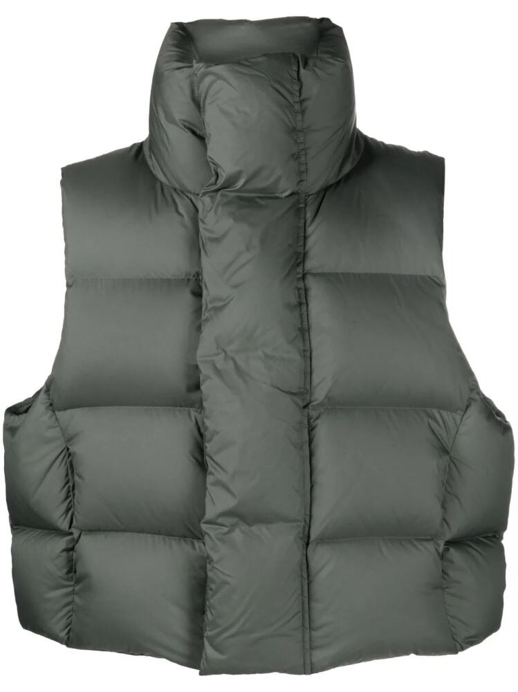 ENTIRE STUDIOS padded quilted down gilet - Green Cover