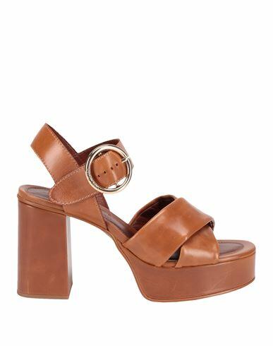 See By Chloé Woman Sandals Tan Soft Leather Cover