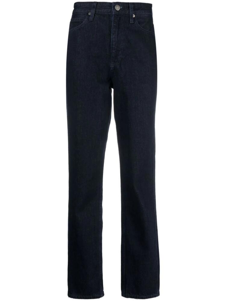 Calvin Klein high-rise straight-cut jeans - Blue Cover