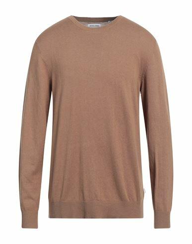 Jack & Jones Man Sweater Khaki Cotton, Nylon, Viscose Cover