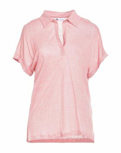 Diana Gallesi Woman Polo shirt Coral Hemp, Viscose Cover