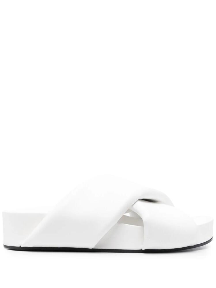 Jil Sander crossover-strap slip-on sandals - White Cover