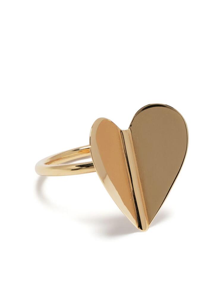 Cadar 18kt yellow gold Folded Heart ring Cover