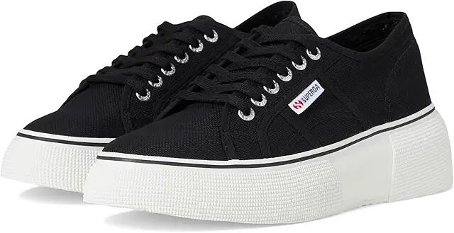 Superga 2287 Bubble Line (Black/White) Women's Shoes Cover