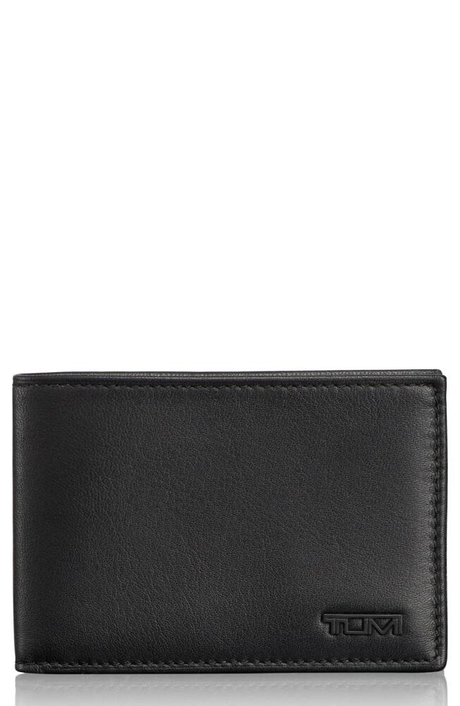 Tumi Delta ID Lock Shielded Slim Single Billfold in Black Cover