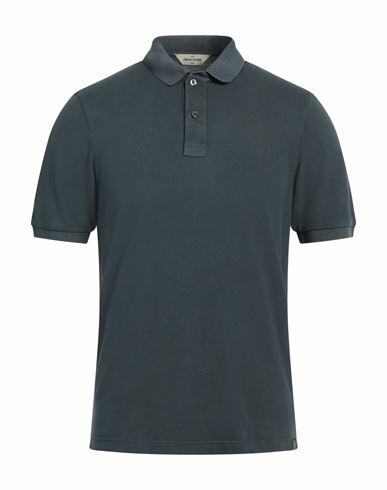 Gran Sasso Man Polo shirt Steel grey Cotton Cover