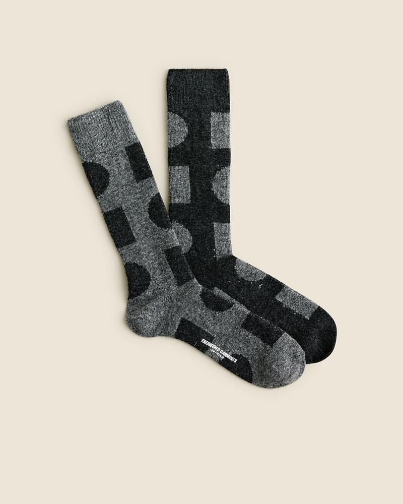 Limited-edition Engineered Garments X J.Crew lambswool-blend pattern socks Cover