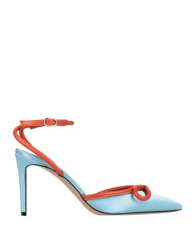 Ovye' By Cristina Lucchi Woman Pumps Azure Textile fibers Cover