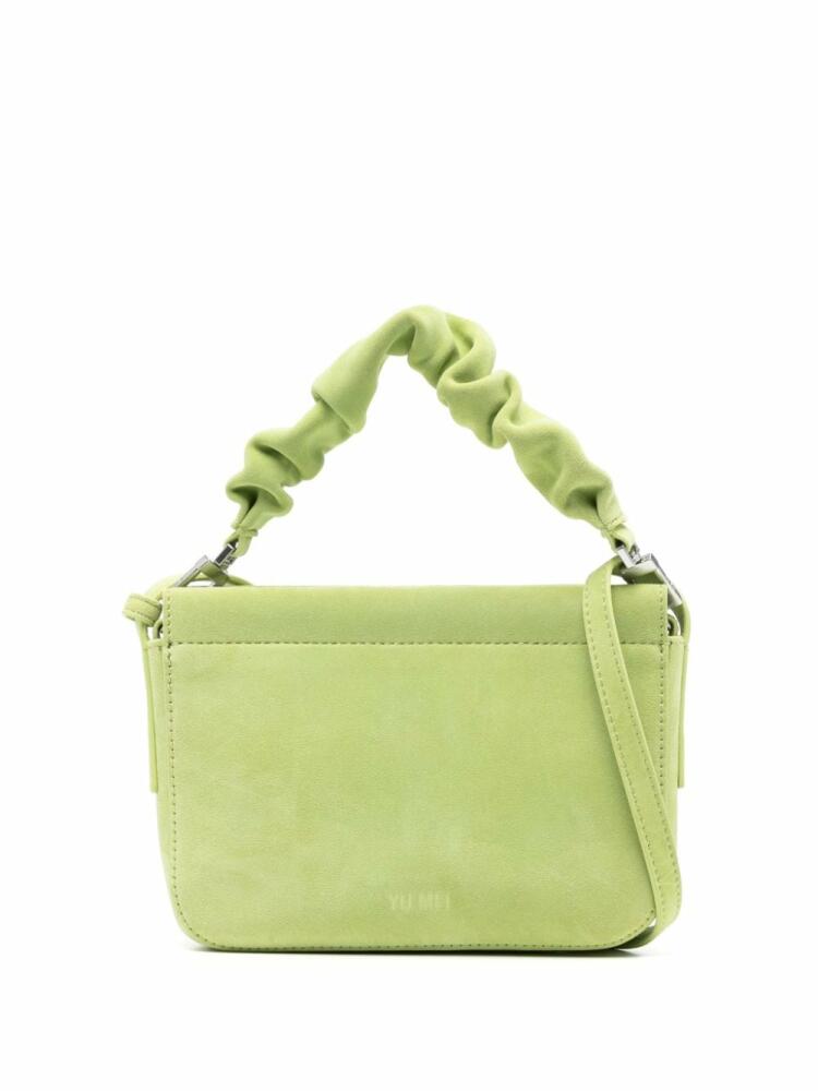 Yu Mei Scrunchie Vi suede crossbody bag - Green Cover