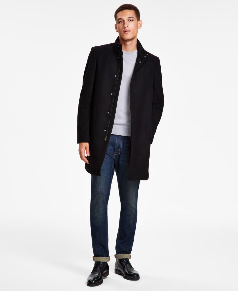 Calvin Klein Men's Mayden Slim-Fit Overcoat - Black Cover