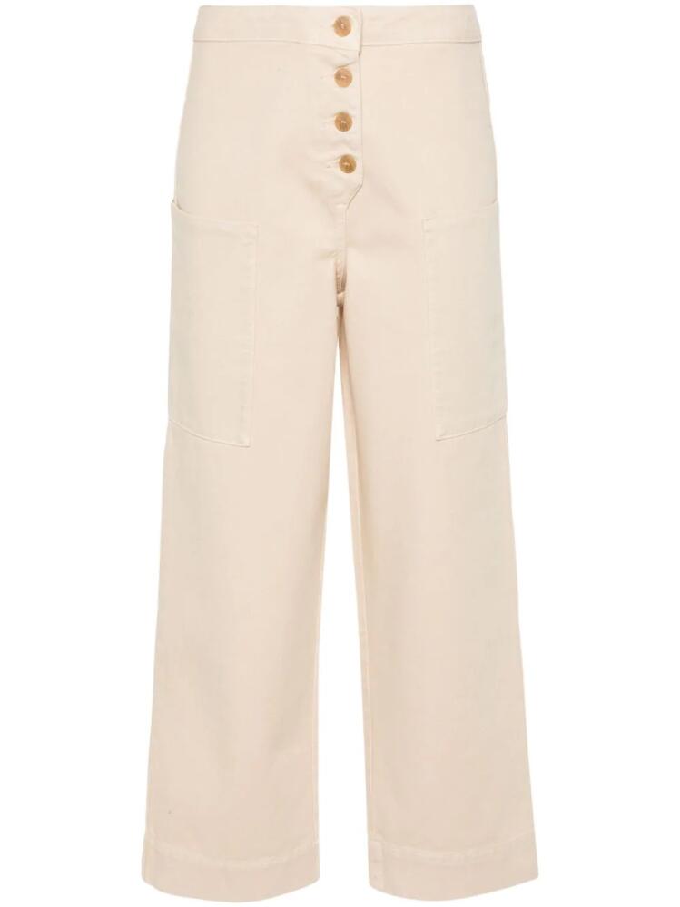 Bimba y Lola straight-leg cropped trousers - Neutrals Cover