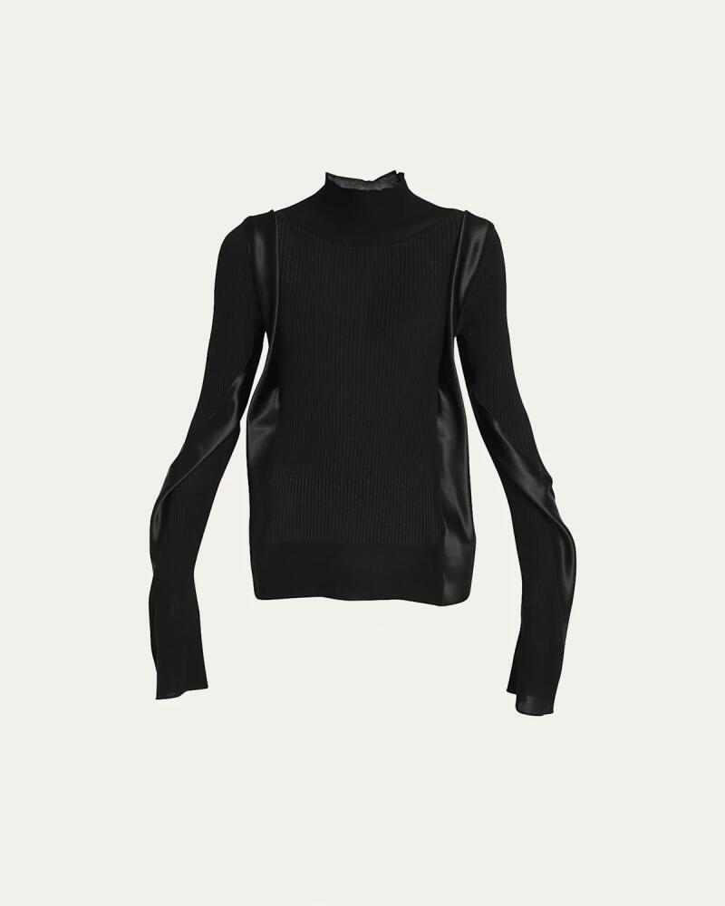 SACAI Knit Mock-Neck Top Cover