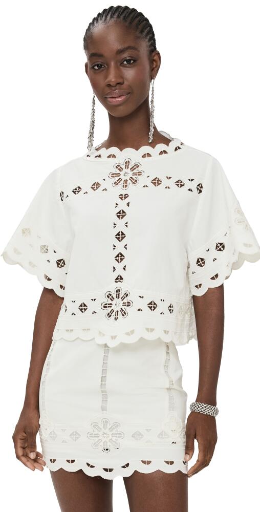 Isabel Marant Parissa Top White Cover