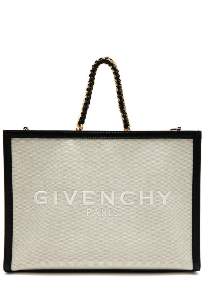 Givenchy G-Tote Medium Canvas Tote - Natural Cover