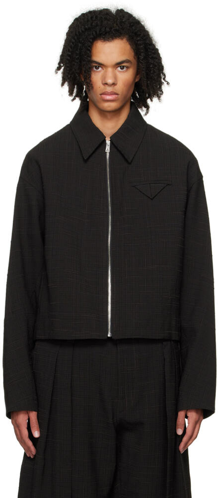 Bottega Veneta Brown Criss-Cross Jacket Cover