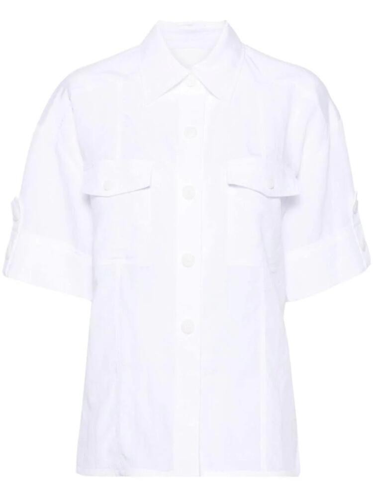 3.1 Phillip Lim panelled short-sleeve shirt - White Cover