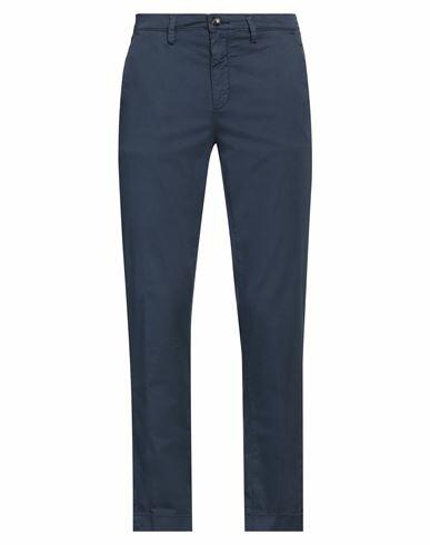 Markup Man Pants Navy blue Cotton, Elastane Cover