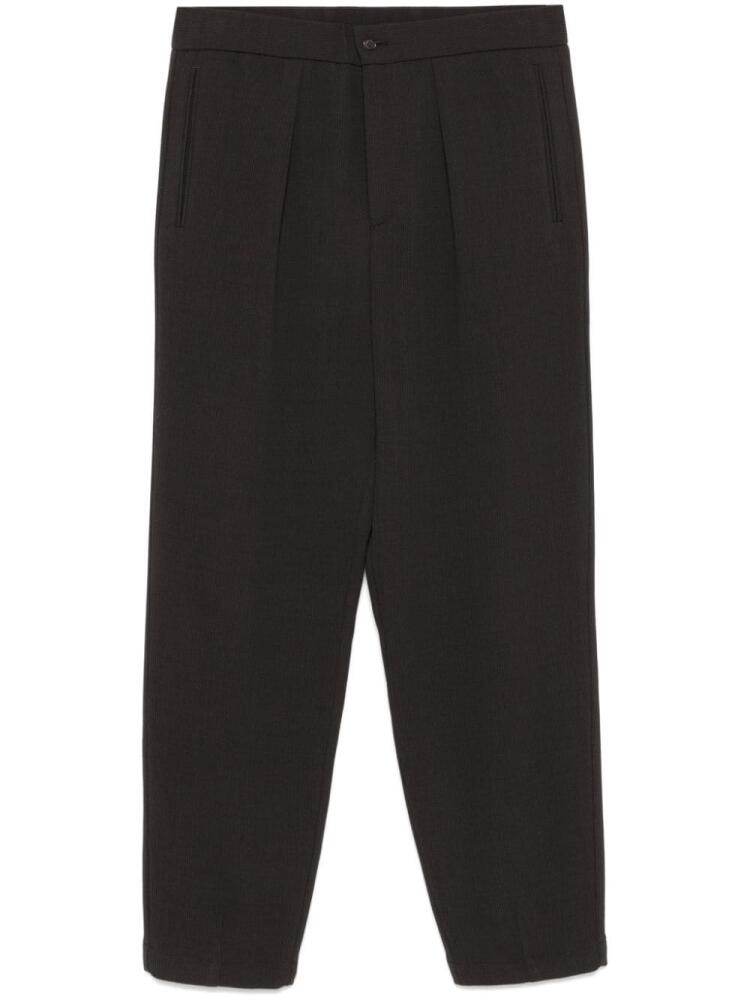 Giorgio Armani ribbed trousers - Brown Cover