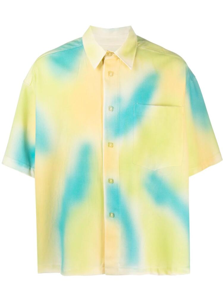 Bonsai abstract-print short-sleeve shirt - Green Cover