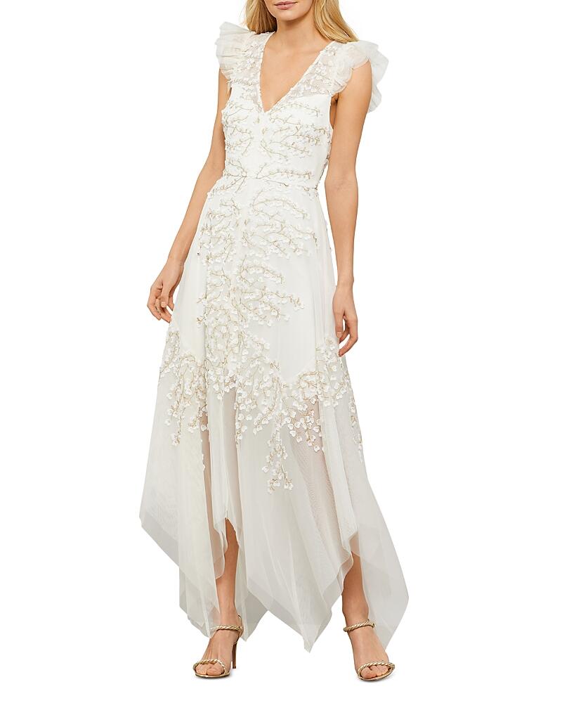 Bcbgmaxazria Embroidered Tulle Gown - Exclusive Cover