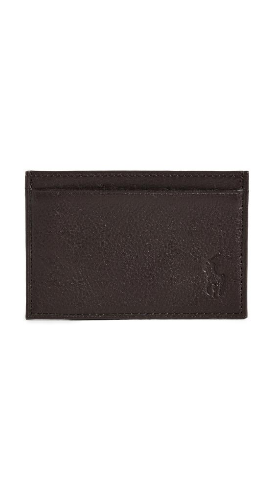 Polo Ralph Lauren Pebbled Leather Wallet Brown Cover