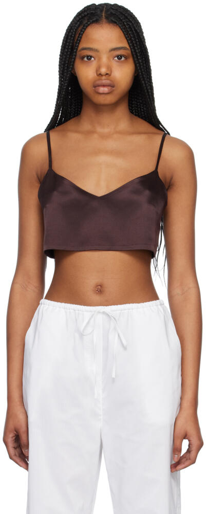 ASCENO Brown Ezra Tank Top Cover