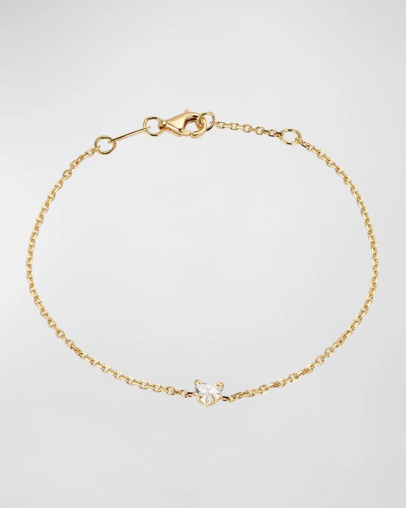 Anita Ko 18K Yellow Gold Heart Diamond Bracelet Cover