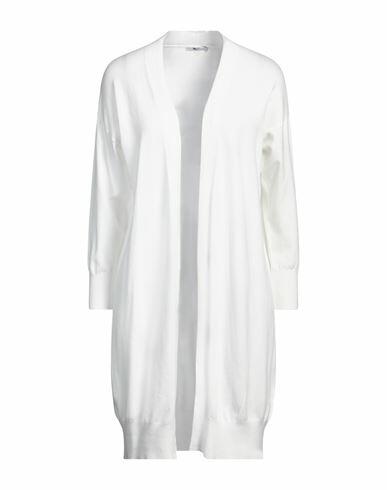 Take-two Woman Cardigan White Viscose, Polyester, Nylon Cover