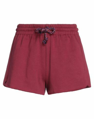 Jijil Woman Shorts & Bermuda Shorts Garnet Cotton Cover