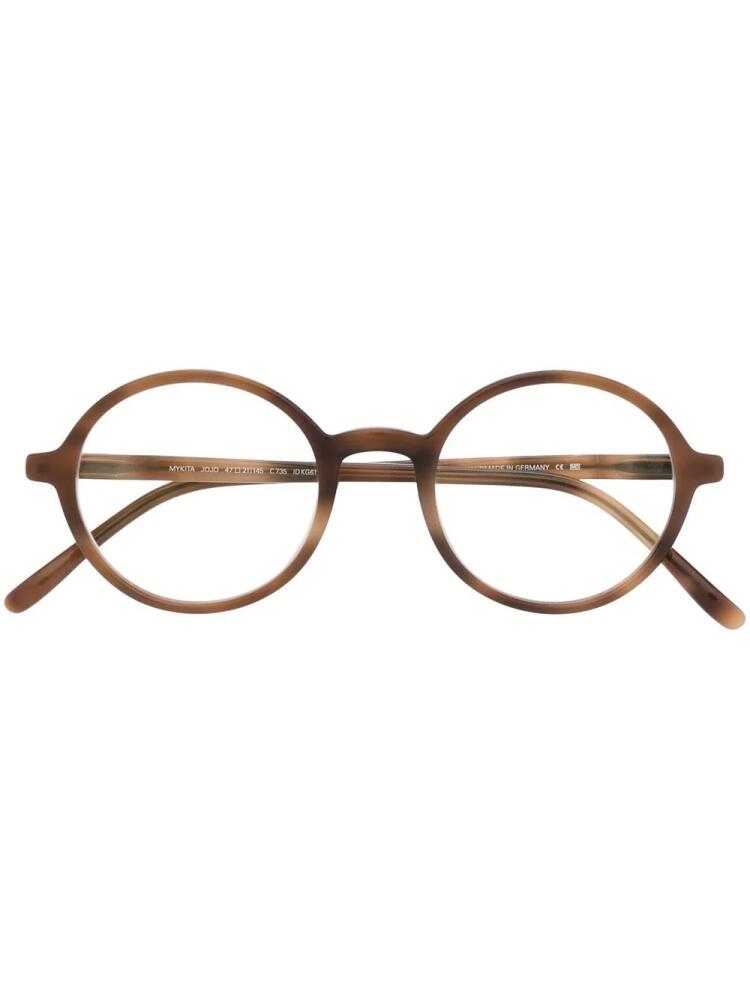 Mykita round-frame glasses - Brown Cover