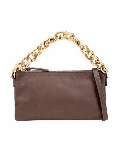 Les Visionnaires Alice Chain Soft Grainy Leather Woman Handbag Cocoa Bovine leather Cover